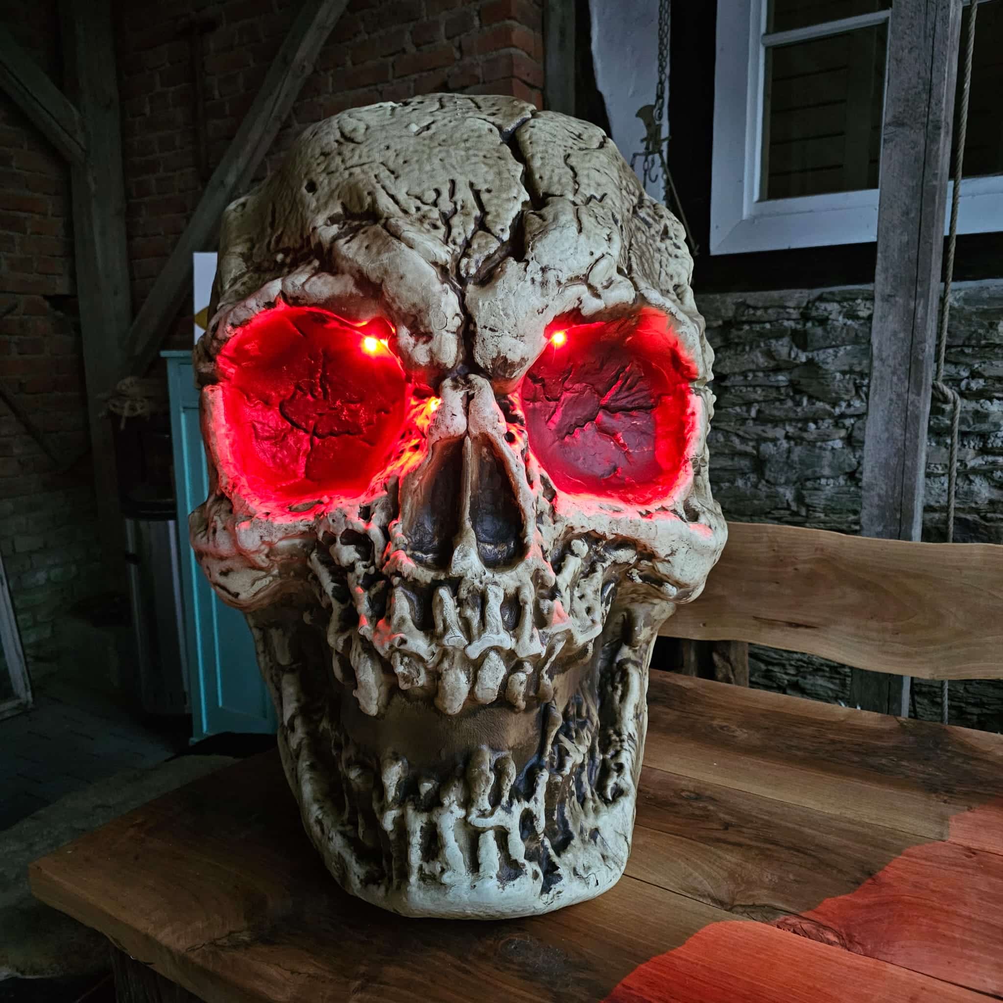 Halloween-Deko Riesen Skelettschädel image 0