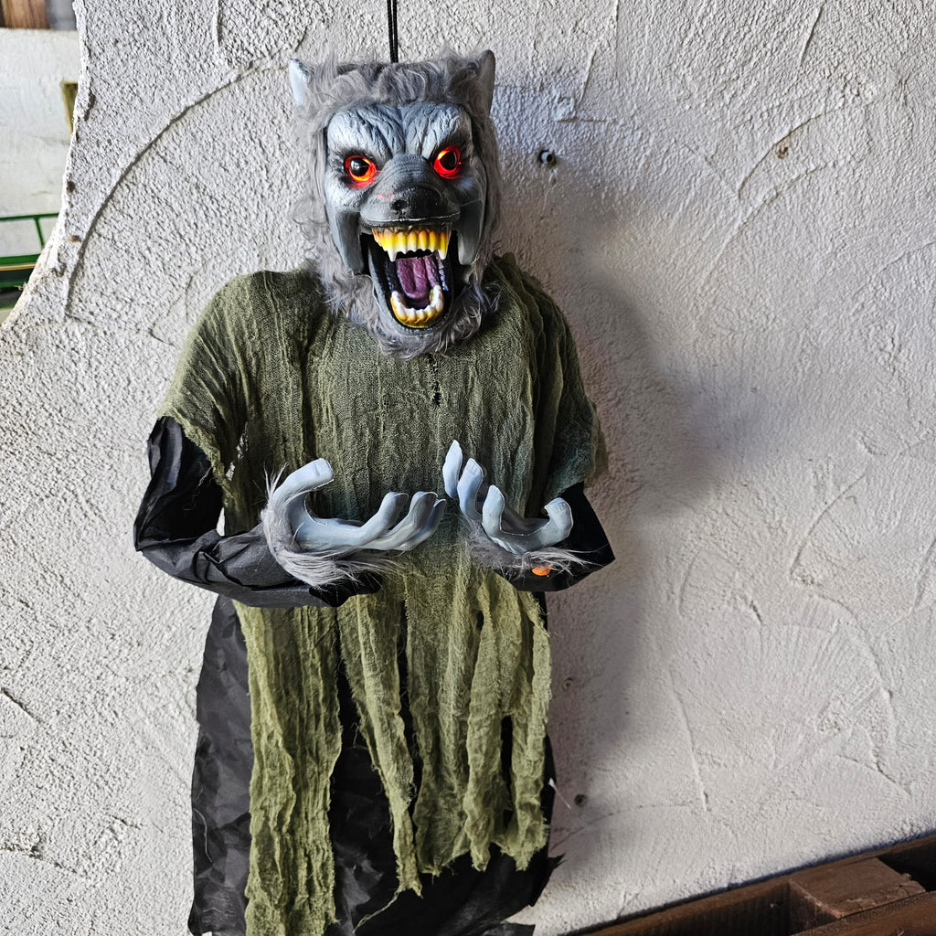 Gruseliger hängender Werwolf animatronic image 0