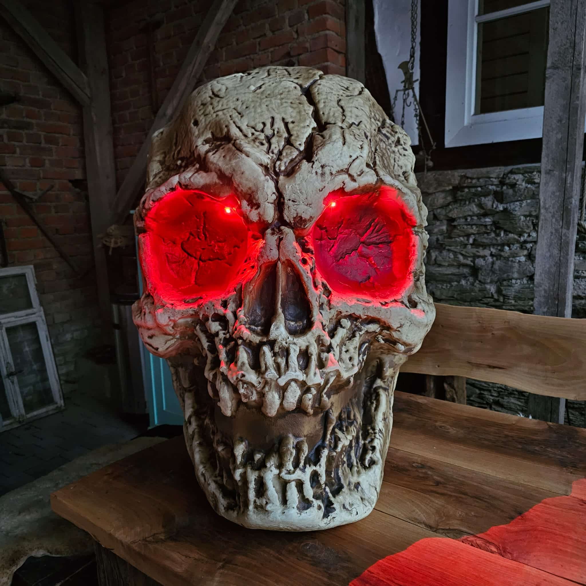 Halloween-Deko Riesen Skelettschädel image 1