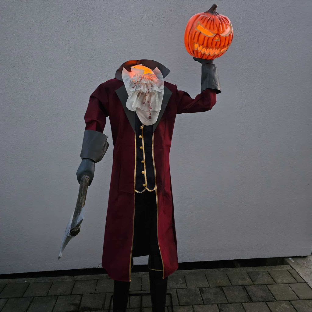 gruseliger kopfloser Reiter Kürbiskopf image 0