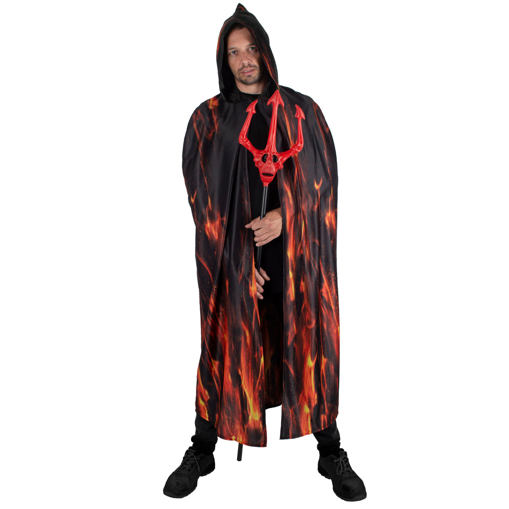 Feuerdemon Herren Umhang – One Size