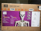 XXL Halloween Skelett 365 cm (12ft) mit LCD Augen - Home Depot
