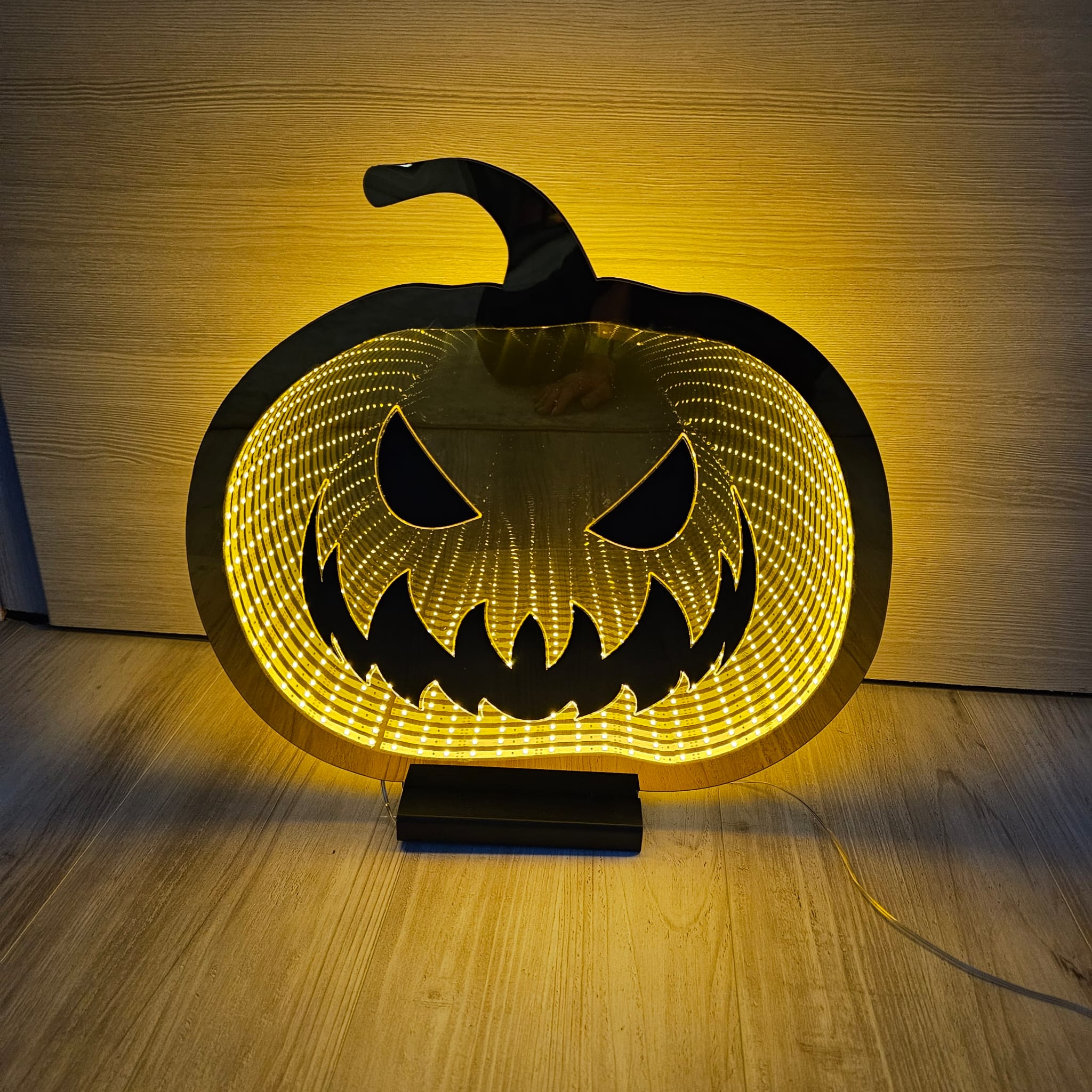 LED-Kürbis “Lichtermeer”-20 cm Illusionslampe