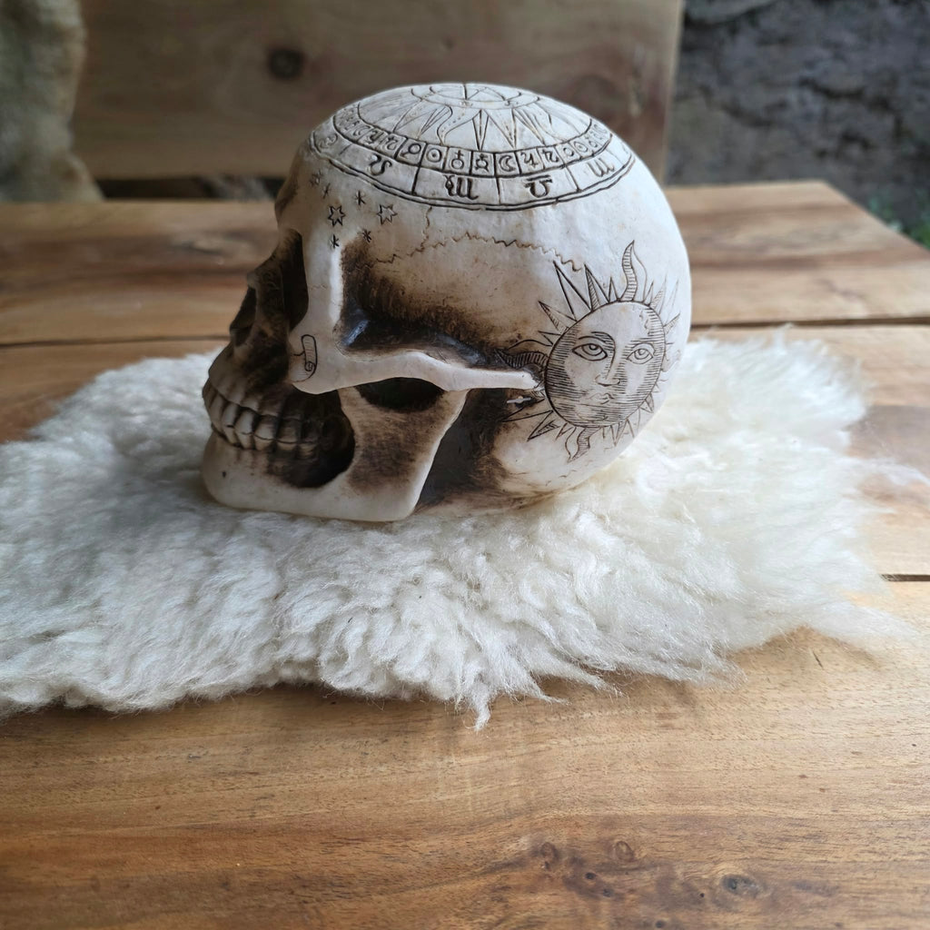 ☠️ Pentagramm-Schädel – düstere Halloween-Deko