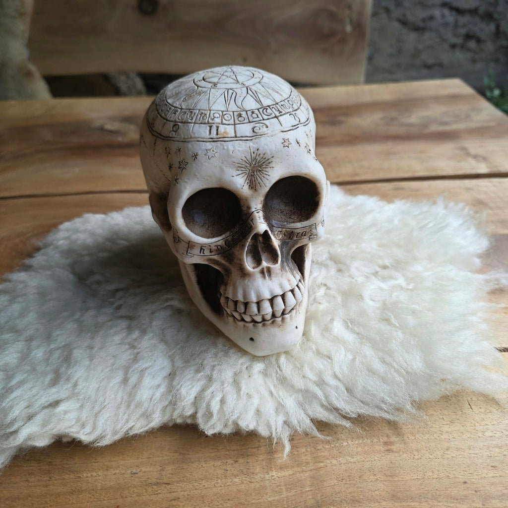 ☠️ Pentagramm-Schädel – düstere Halloween-Deko