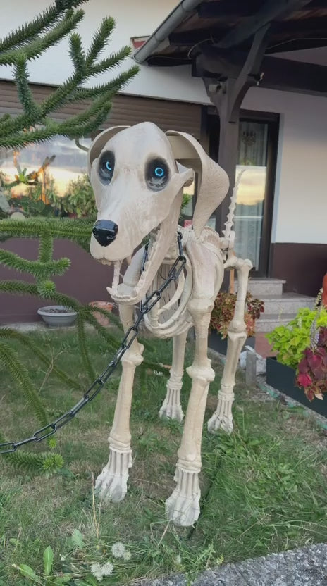 XXL ( 7ft ) Skelett Hund 213 cm mit LCD Augen Home Depot