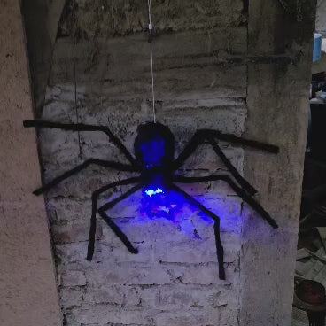 Animatronic Riesenspinne – 80 cm mit Bewegung, Licht & Sound