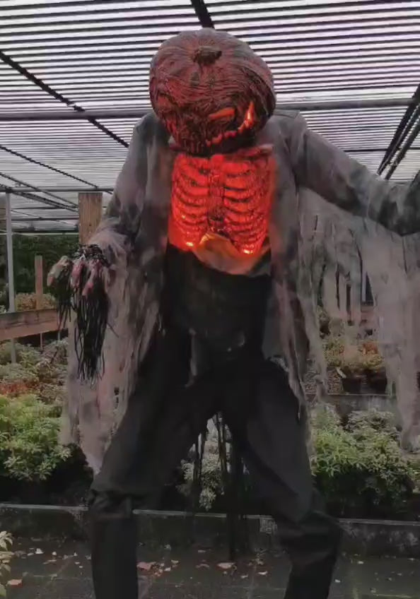 Animatronic Glühender Horror Kürbismann – 210 cm Gänsehaut pur