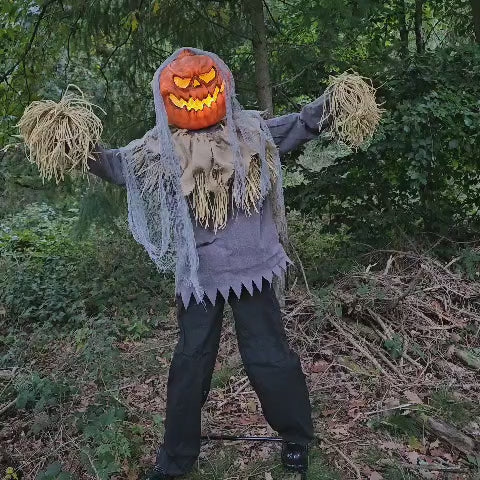 Animatronic Vogelscheuche Harry – 189 cm purer Halloween-Grusel