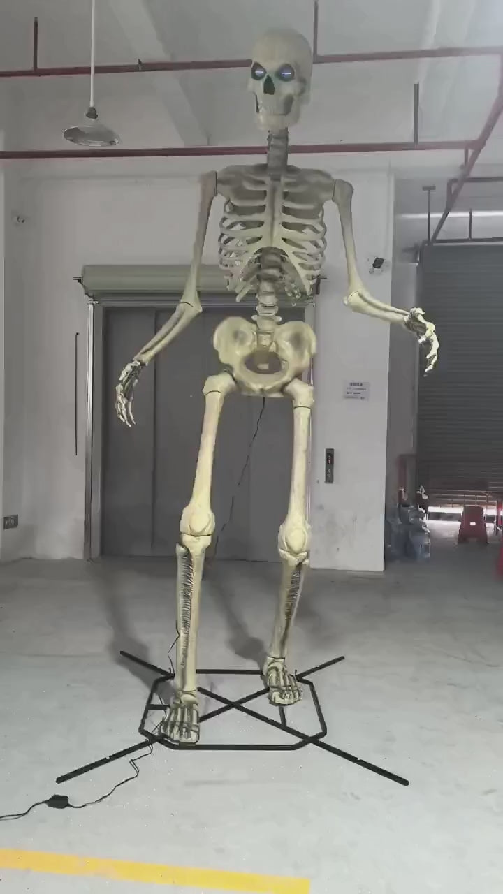 XXL Halloween Skelett 365 cm (12ft) mit LCD Augen - Home Depot