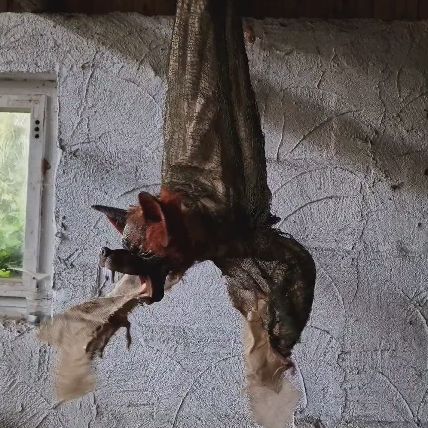 Horror Animatronic Fledermaus hängend