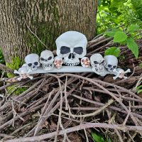 Gruselige Totenköpfe Halloween