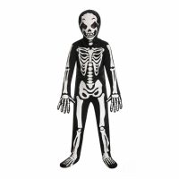 Kinder Ganzkörper Skelett Kostüm Halloween Mottoparty