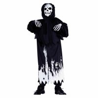 Kinder Skelett Halloween-Faschings Kostüm