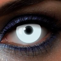 Fantasy weiße Kontaktlinsen für Schwarzlicht UV