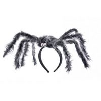 Haarreif mit grauer Spinne