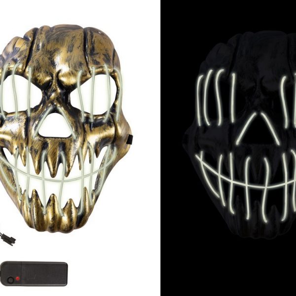 Gruselige LED Monster Maske