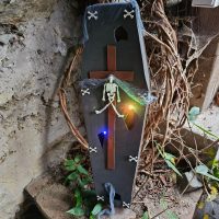 Halloween Sarg mit LED Farbwechsel